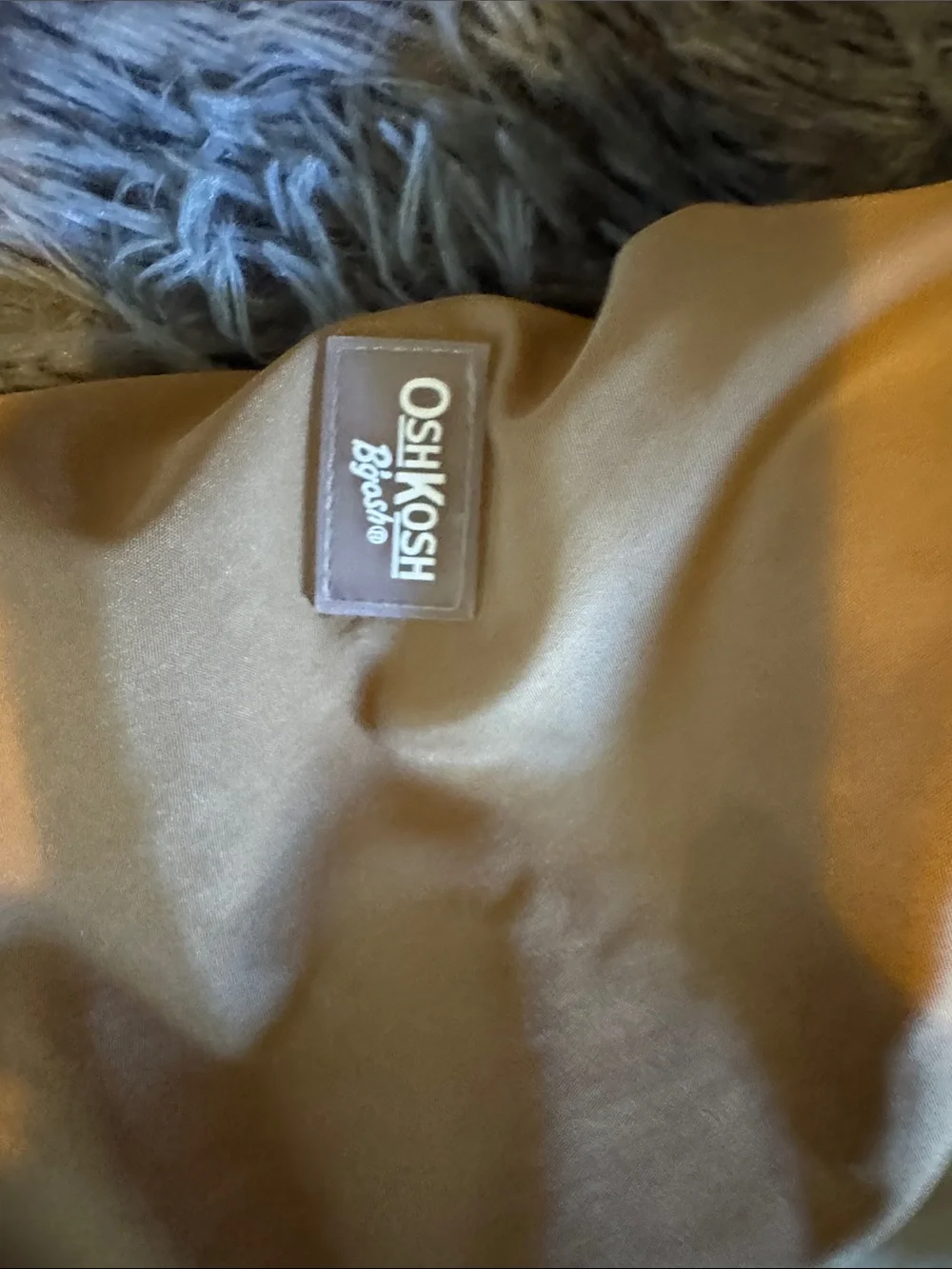 OshKosh B'gosh Two-Tone Brown Hooded Puffer Jacket 🧥 3T